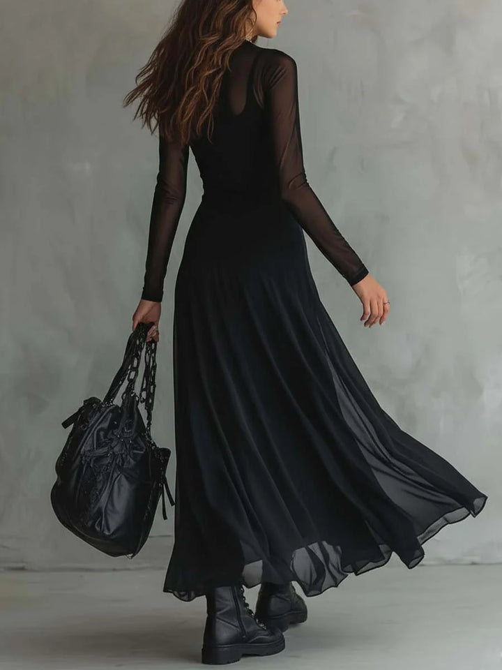 Yedra | Robe maxi fluide en tulle