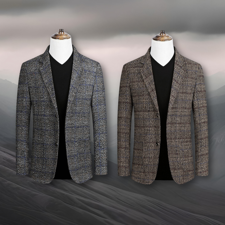 Domenico | Blazer élégant en tissu écossais