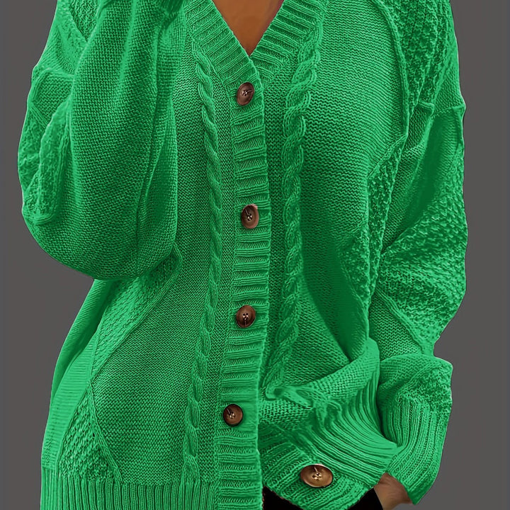 Florine™ | Pull Doux à Motif Floral Torsadé