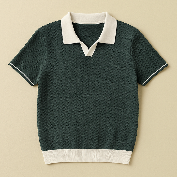 LUCA | POLO SHIRT EN TISSU RICCIO DE