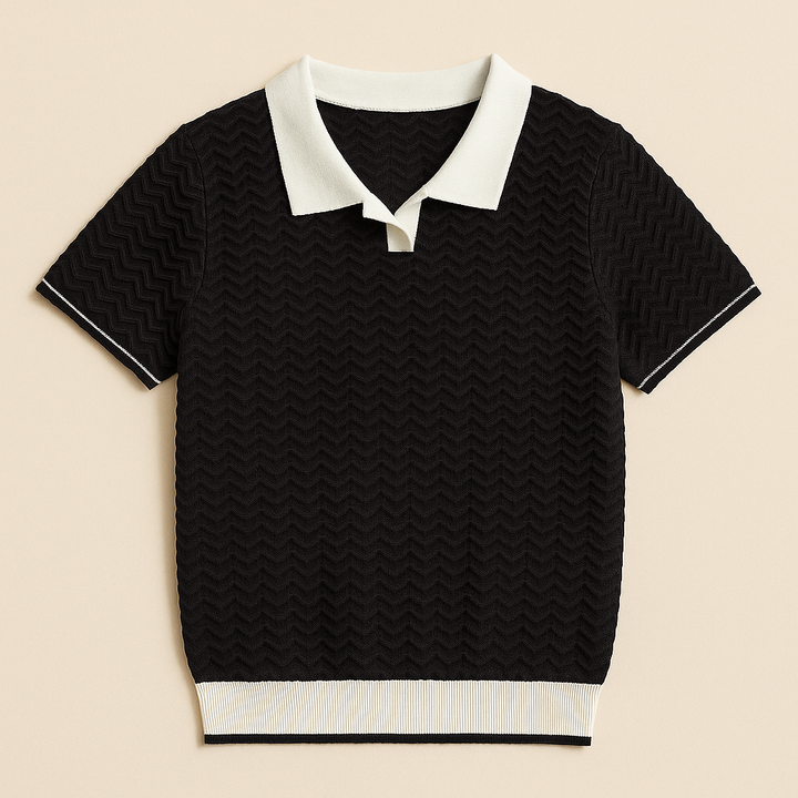 LUCA | POLO SHIRT EN TISSU RICCIO DE