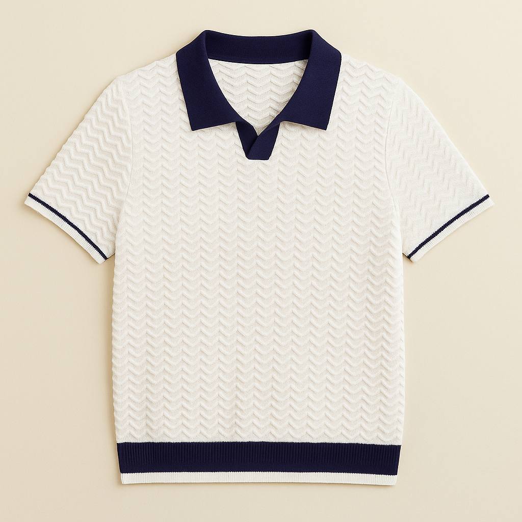 LUCA | POLO SHIRT EN TISSU RICCIO DE