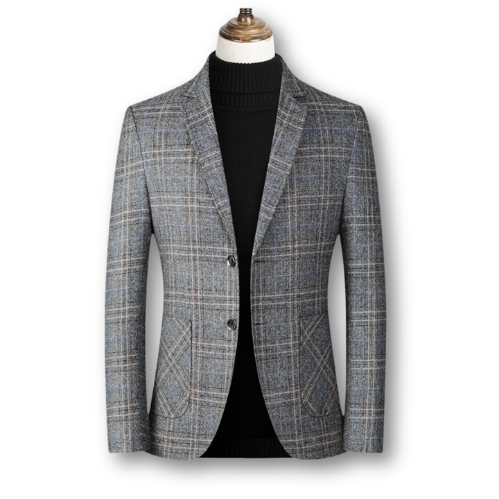 Domenico | Blazer élégant en tissu écossais