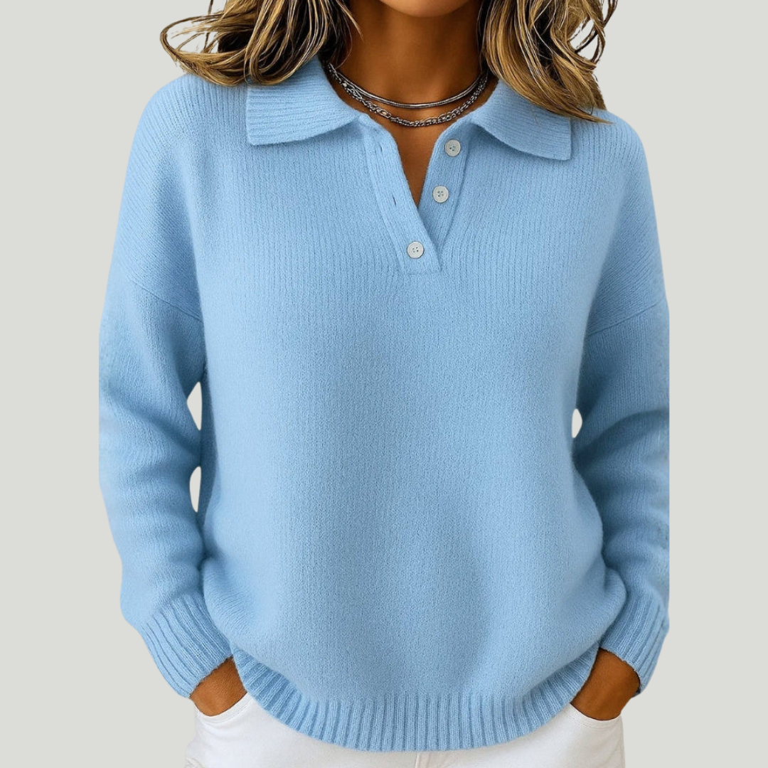 Simone | Pull doux avec col