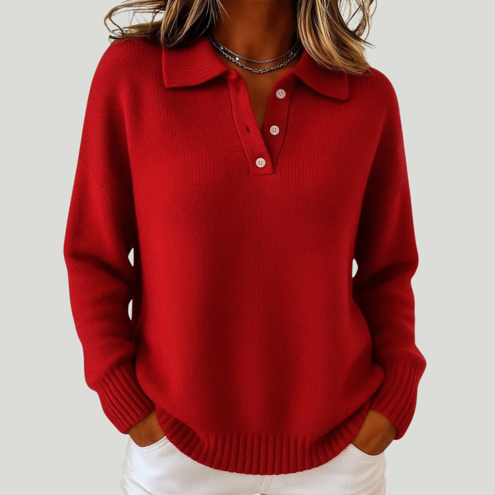 Simone | Pull doux avec col