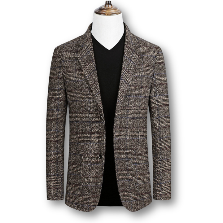 Domenico | Blazer élégant en tissu écossais