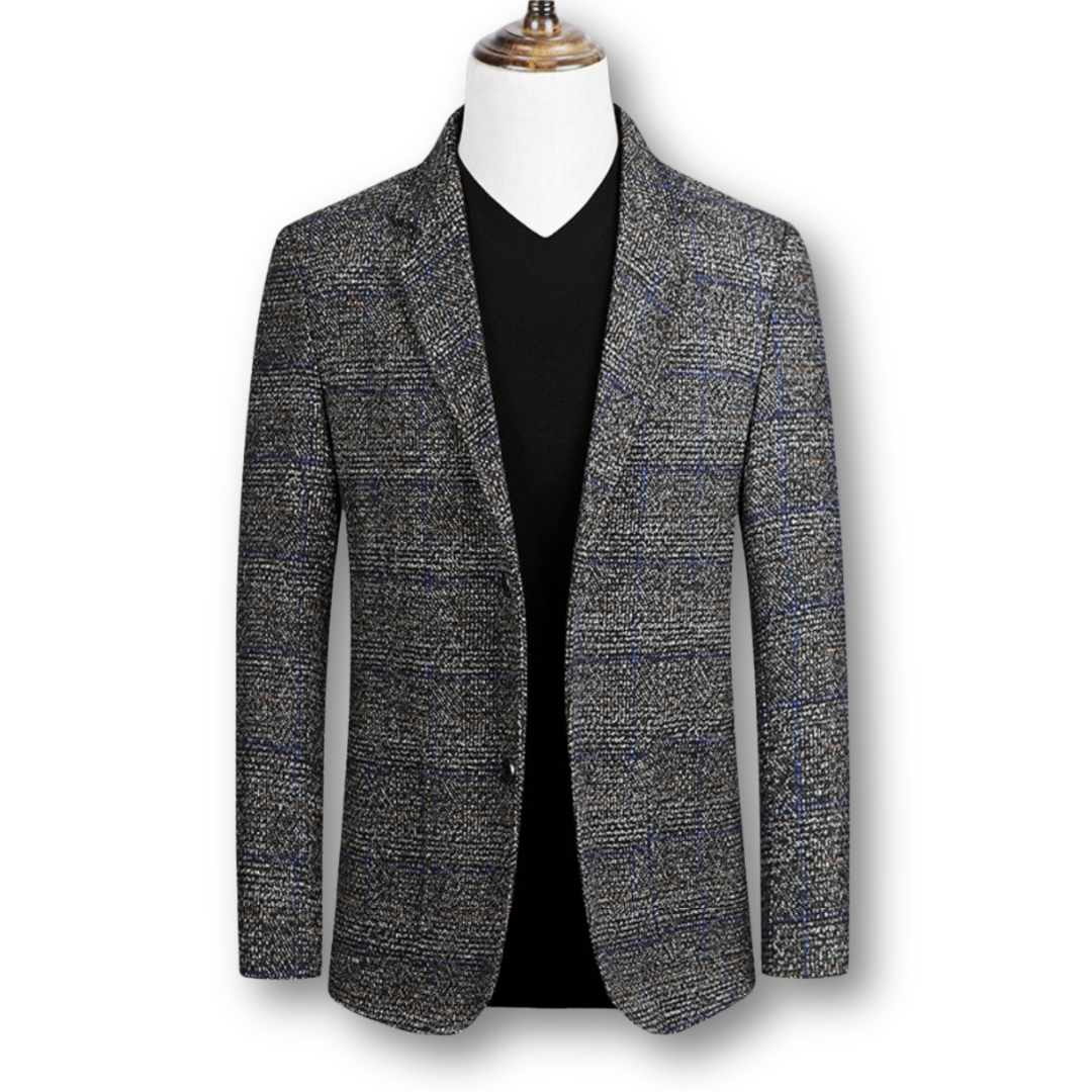 Domenico | Blazer élégant en tissu écossais