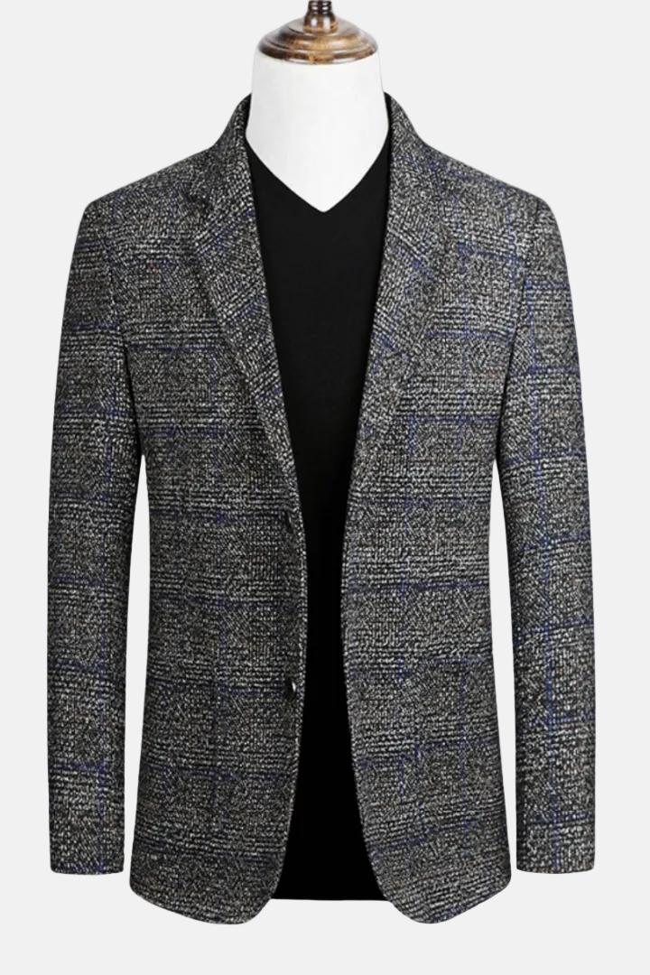 Domenico | Blazer élégant en tissu écossais