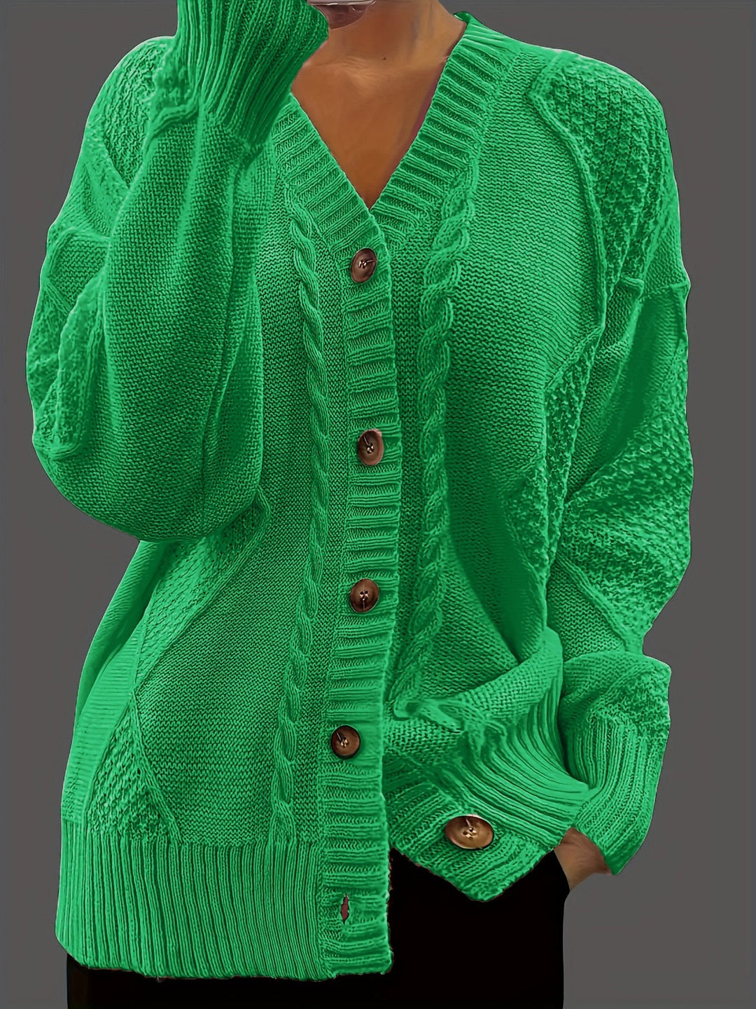 Florine™ | Pull Doux à Motif Floral Torsadé