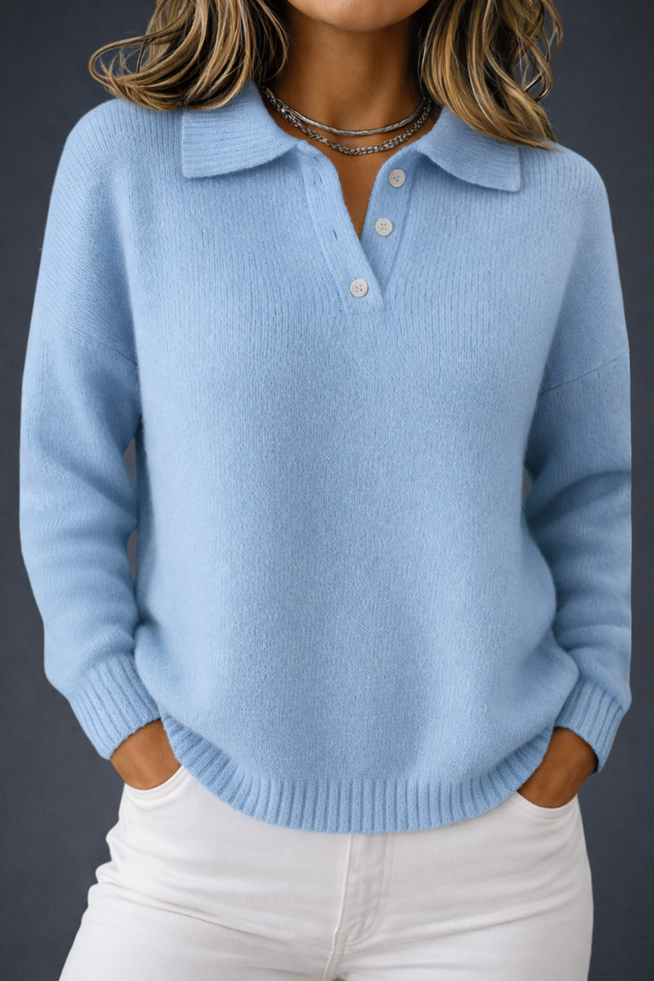 Simone | Pull doux avec col