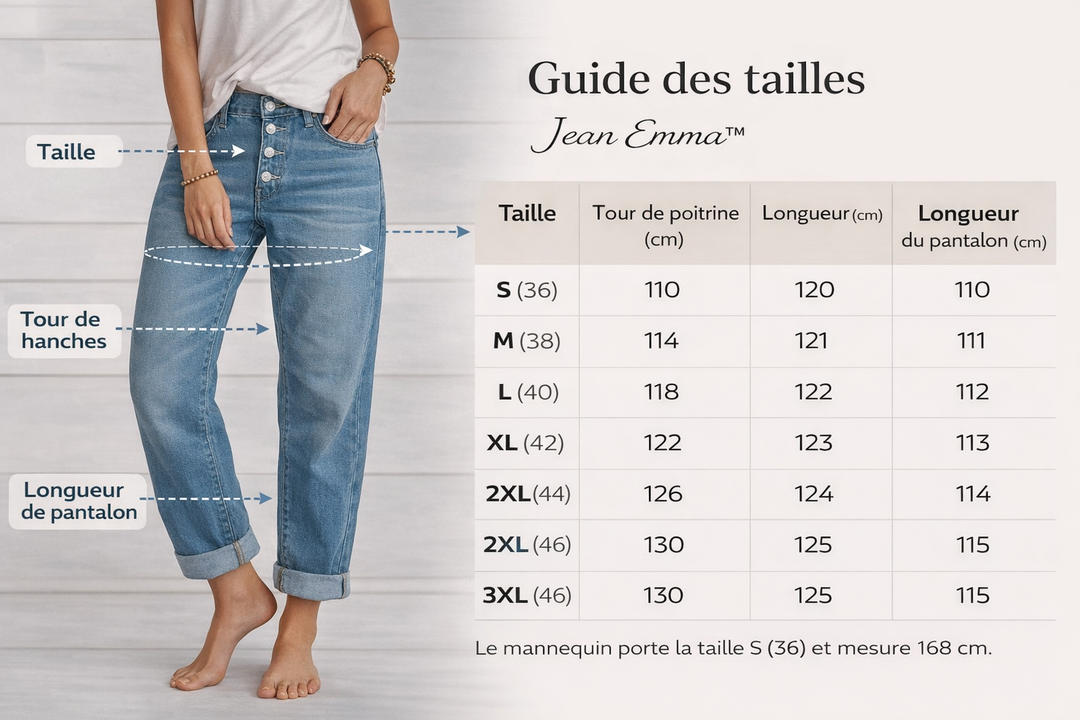 Emma™ - Jeans taille haute stylés
