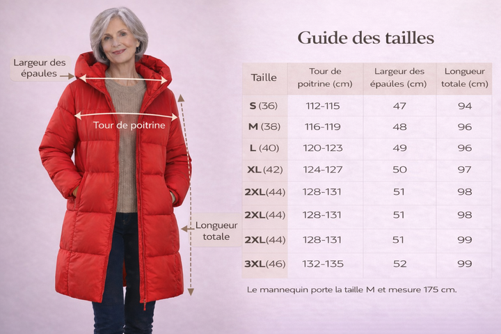 Margot™ | Doudoune longue avec capuche