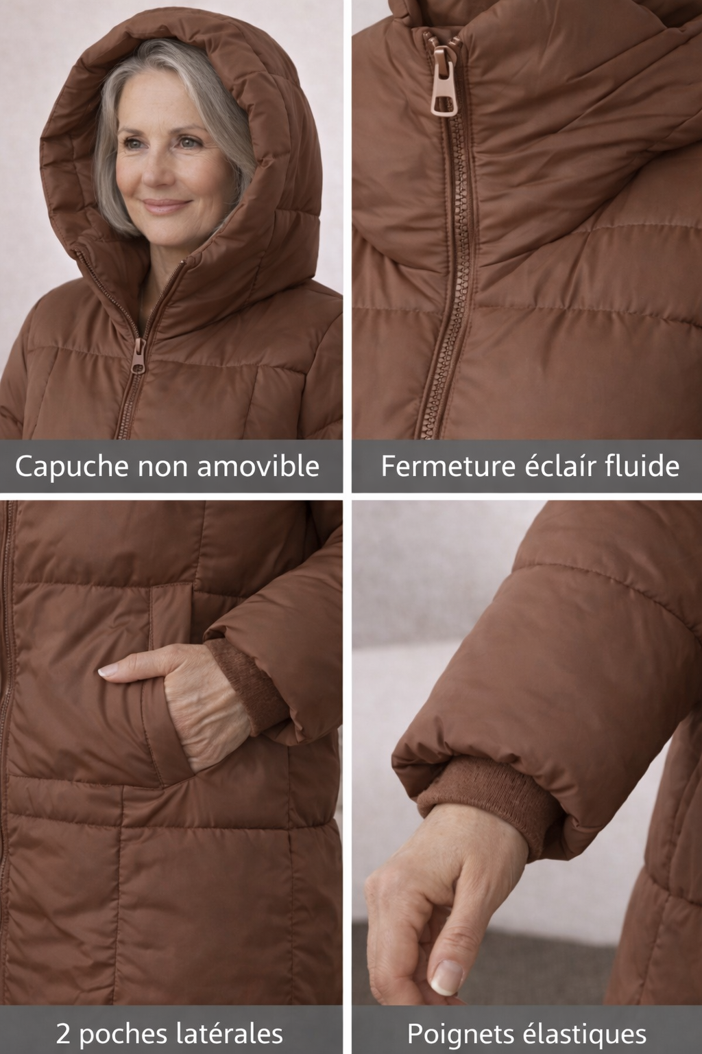 Margot™ | Doudoune longue avec capuche