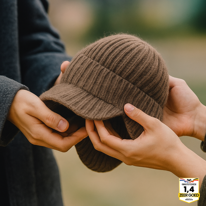 Fjordwarm – Bonnet d'hiver scandinave avec protection des oreilles (unisexe, taille unique)