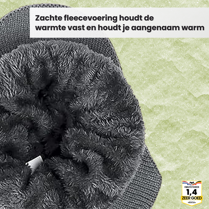 Fjordwarm – Bonnet d'hiver scandinave avec protection des oreilles (unisexe, taille unique)