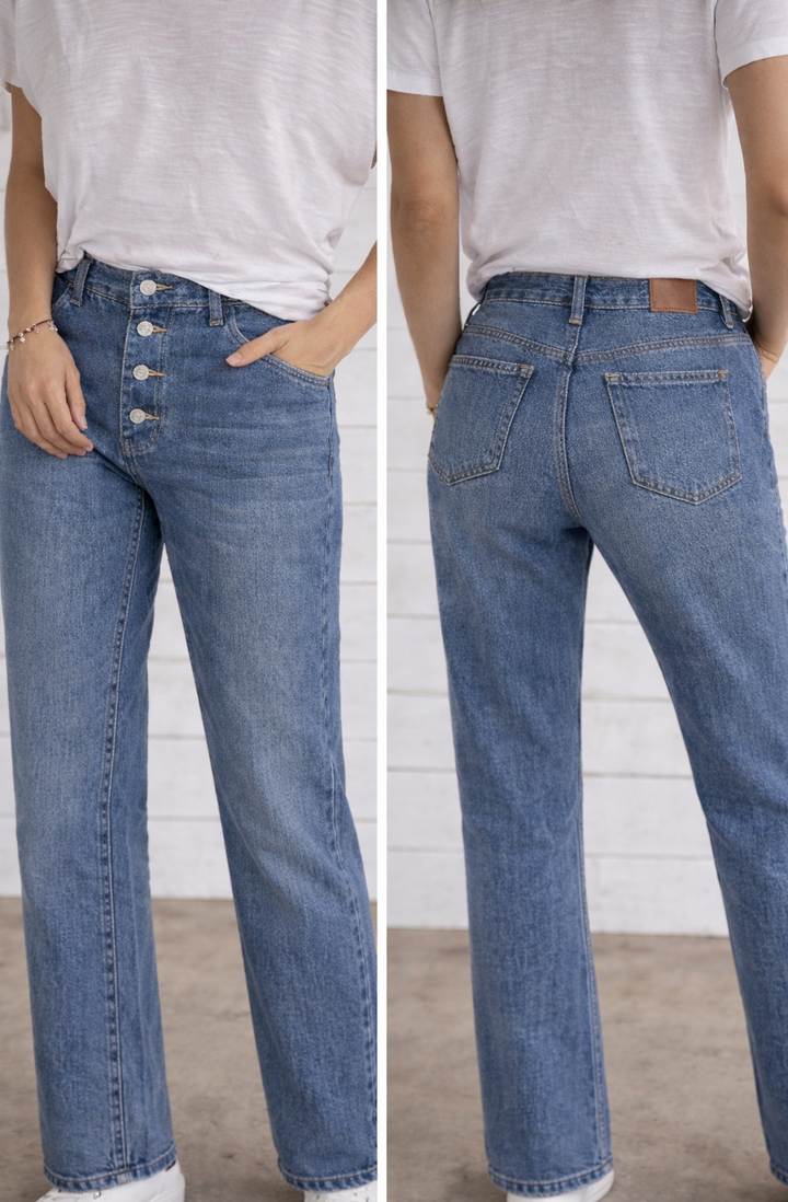 Emma™ - Jeans taille haute stylés