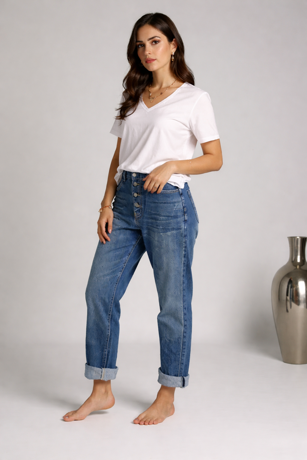Emma™ - Jeans taille haute stylés