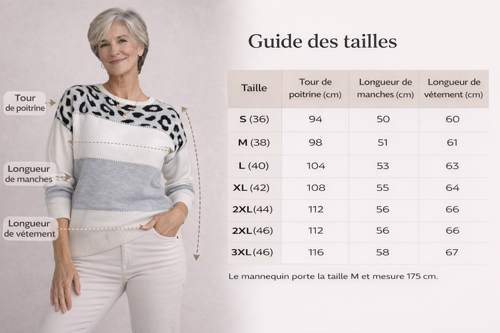 Céleste | Pull Léopard Élégance