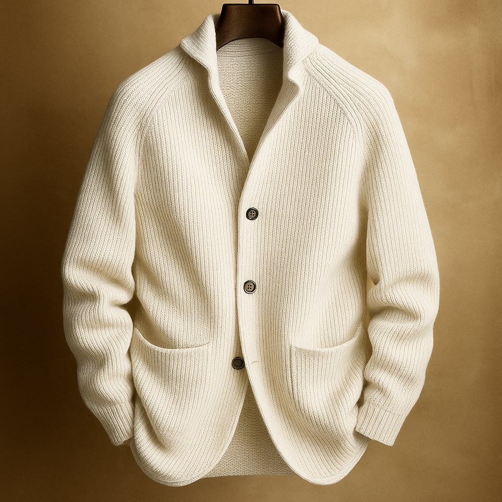 Louis™ | Cardigan Chaud et Élégant en Laine Mélangée Premium