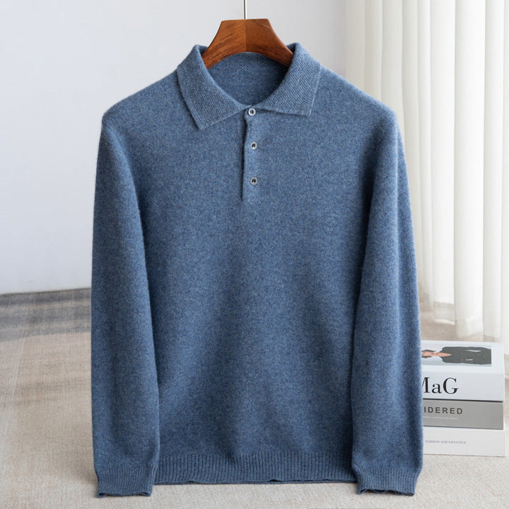 PULL POLO HOMME CLASSIQUE (laine haut de gamme)
