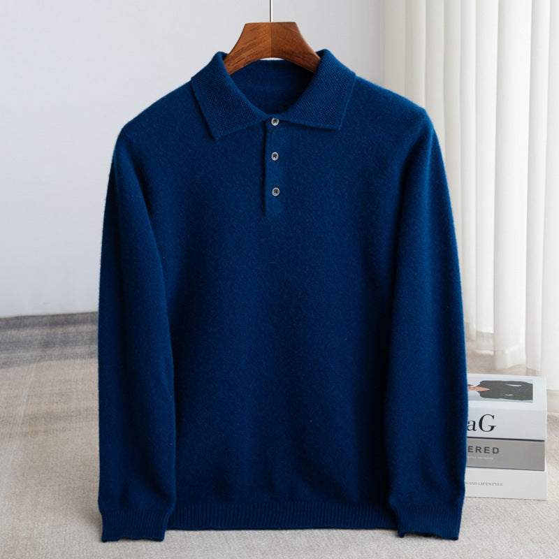 PULL POLO HOMME CLASSIQUE (laine haut de gamme)