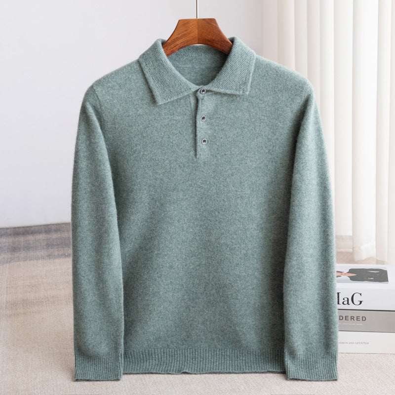 PULL POLO HOMME CLASSIQUE (laine haut de gamme)