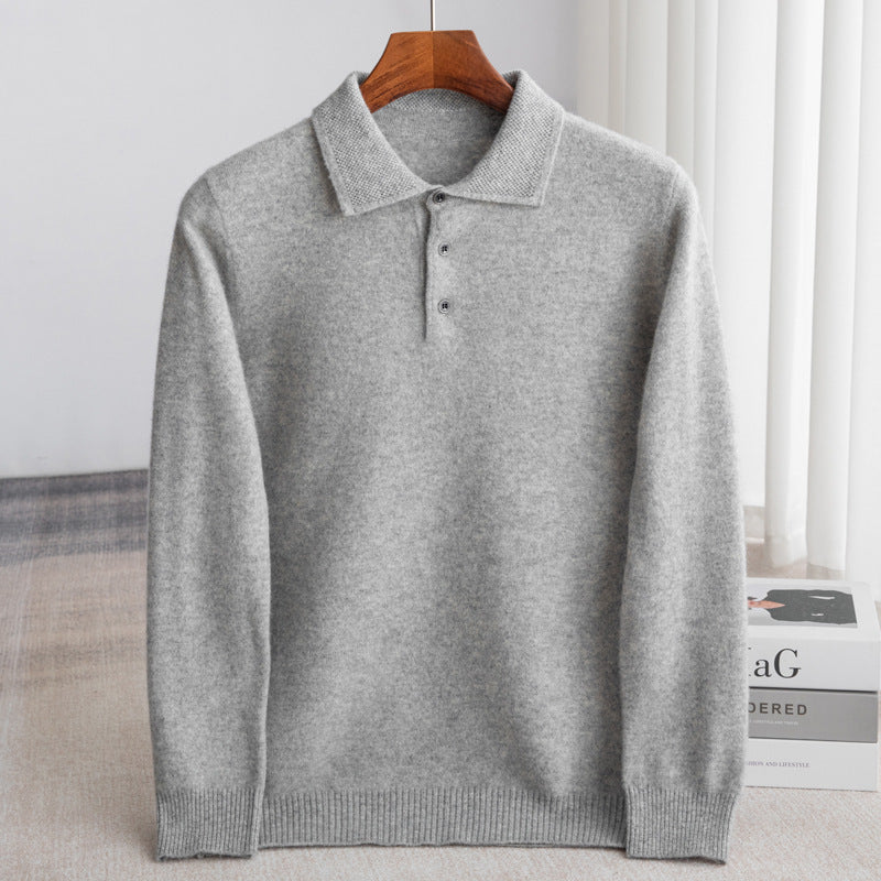 PULL POLO HOMME CLASSIQUE (laine haut de gamme)