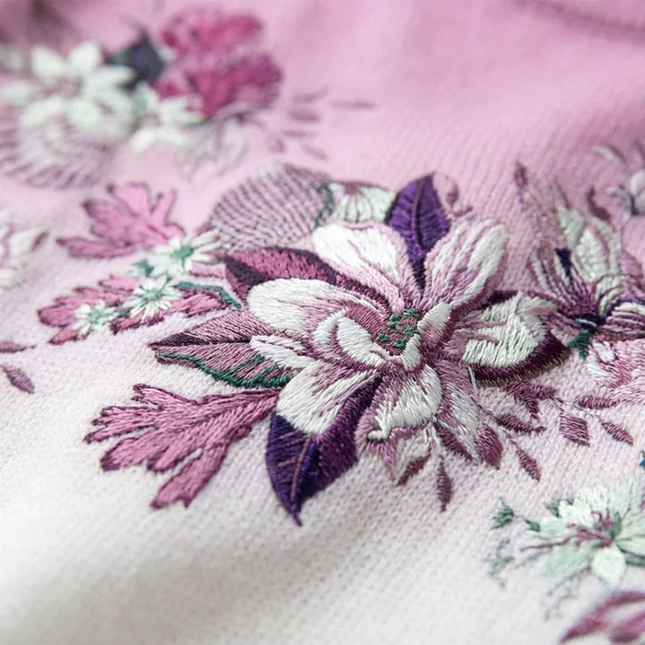 Amore | Pull floral avec col doux