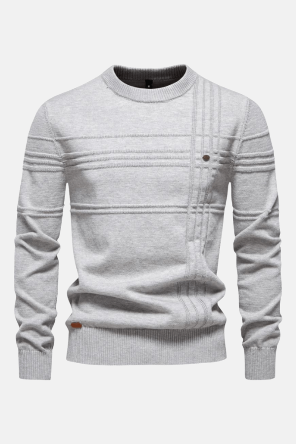 Benoît | Pull homme élégant à motif à carreaux