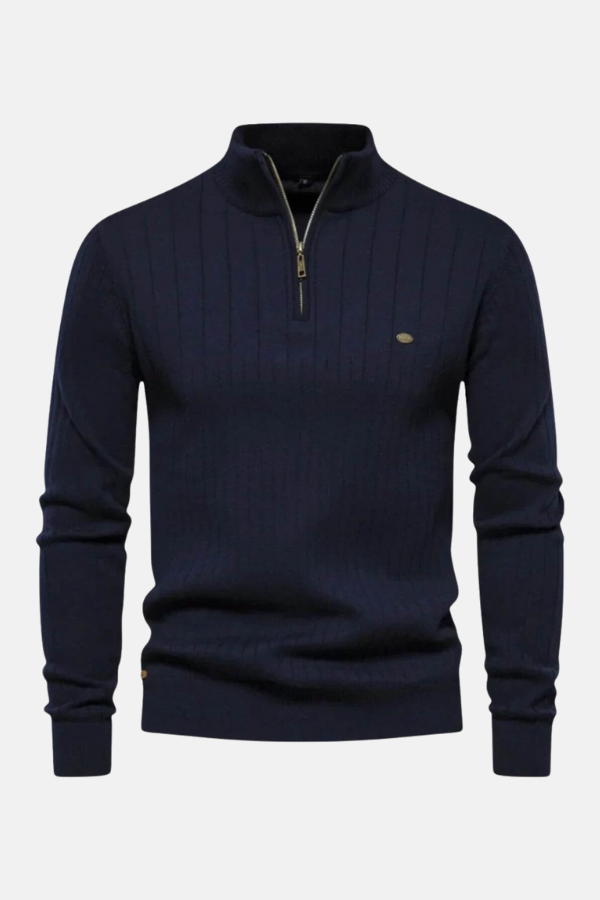 Frédéric | Pull homme à col zippé