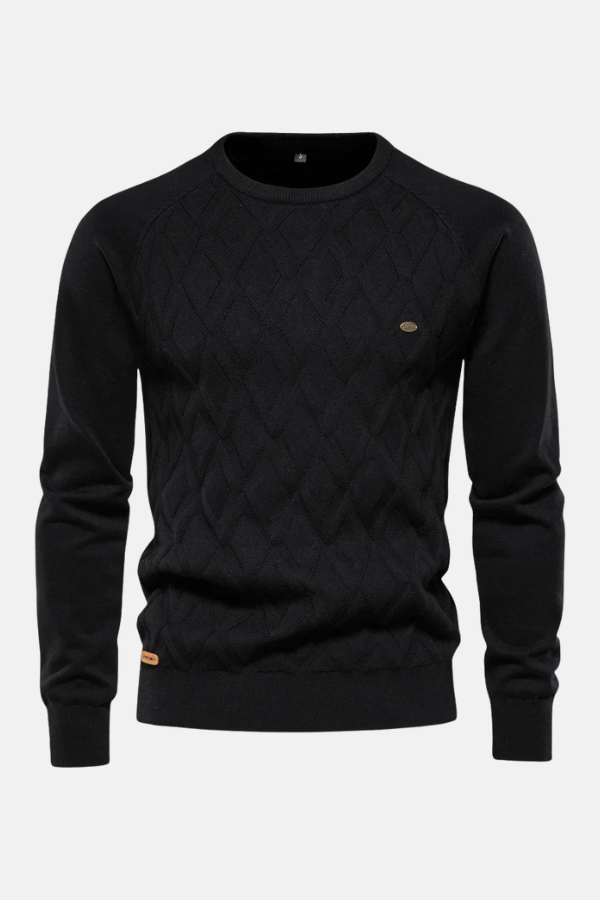 Théodore | Pull homme à motif losanges