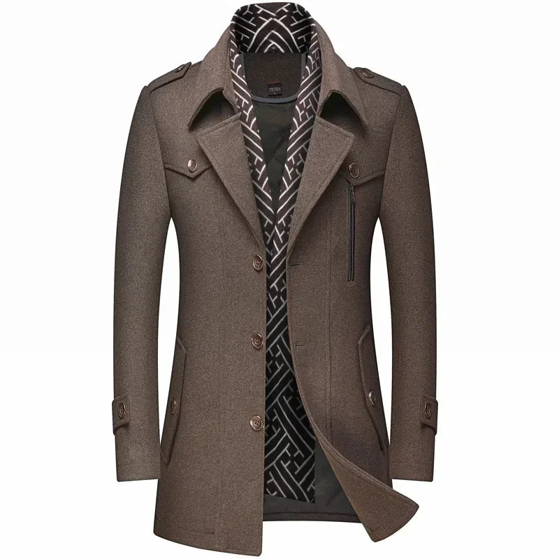 DAVID | MANTEAU D'HIVER EN LAINE POUR HOMME