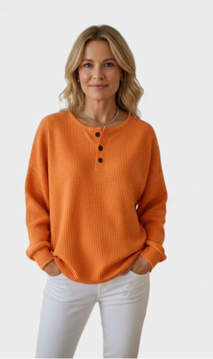 Marie™ | Pull en Tricot Waffle
