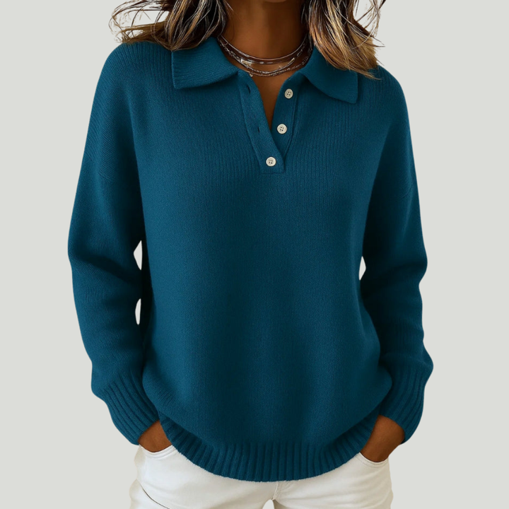 Simone | Pull doux avec col