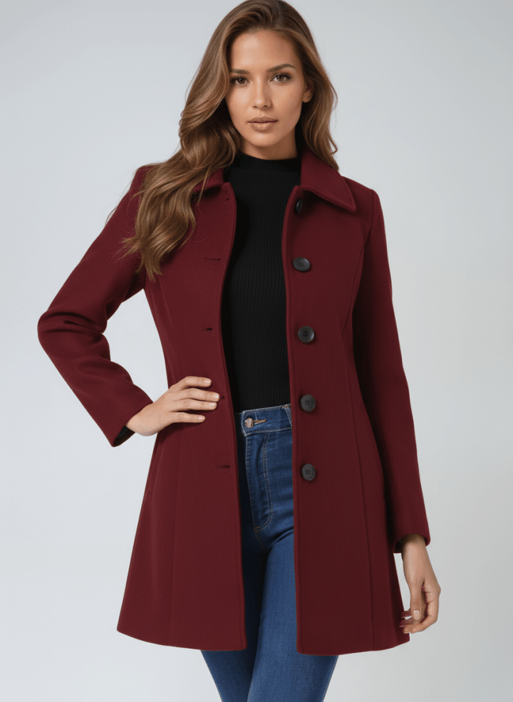 Hélène | Manteau d'hiver pour femme à un bouton