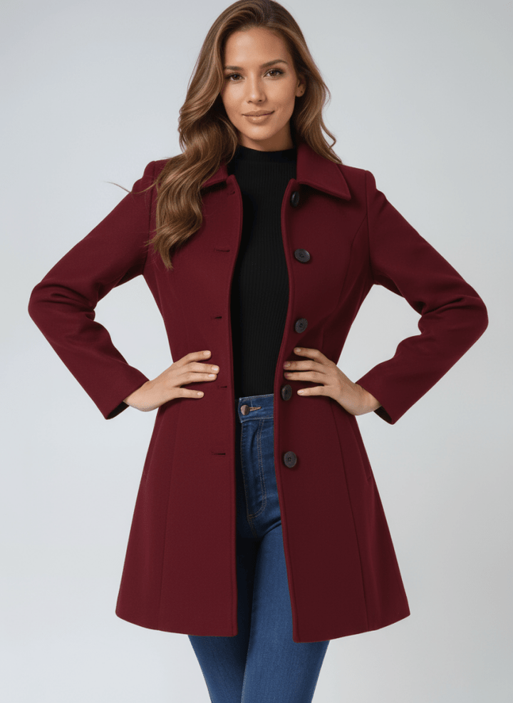 Hélène | Manteau d'hiver pour femme à un bouton
