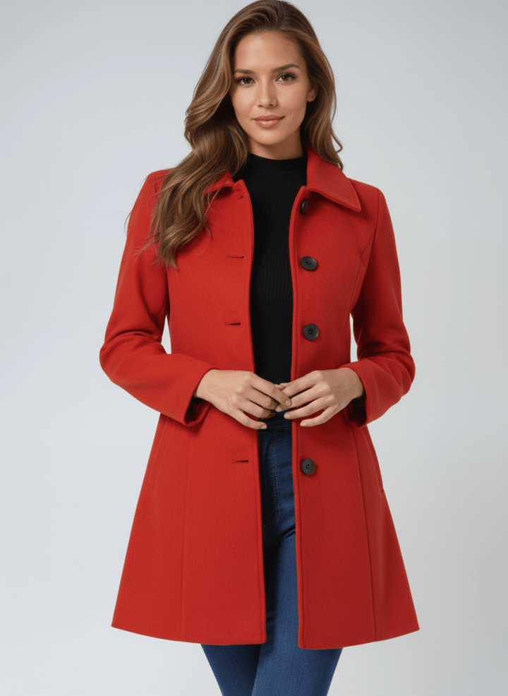 Hélène | Manteau d'hiver pour femme à un bouton