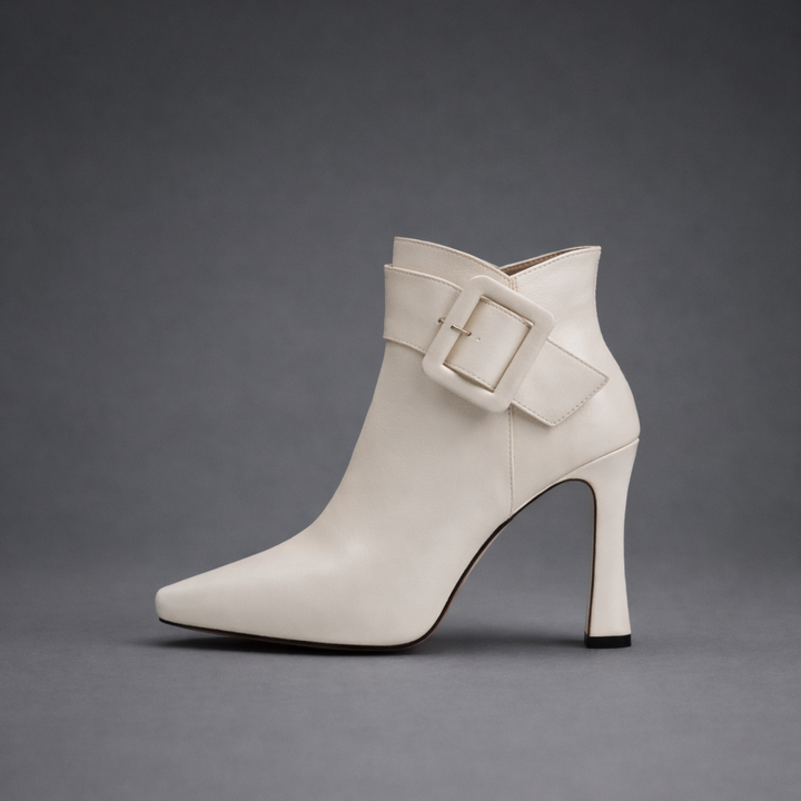 Claudine | Bottines à talons et boucle oversize
