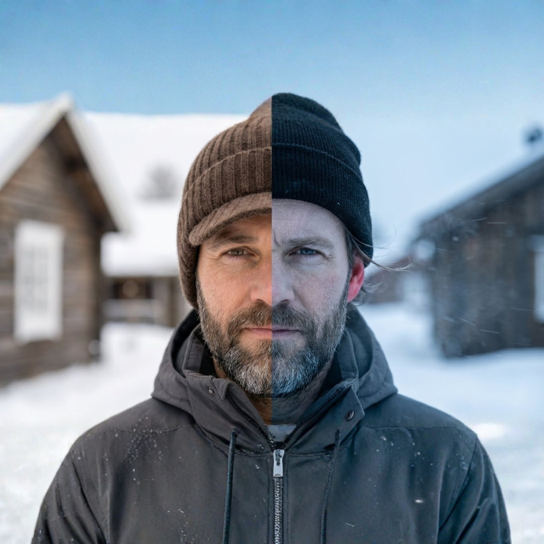 Fjordwarm – Bonnet d'hiver scandinave avec protection des oreilles (unisexe, taille unique)